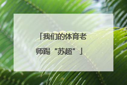 我们的体育老师踢“苏超”