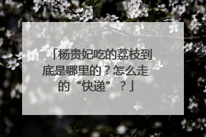 杨贵妃吃的荔枝到底是哪里的？怎么走的“快递”？