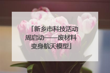 新乡市科技活动周启动——废材料变身航天模型