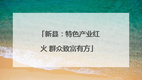 新县：特色产业红火 群众致富有方