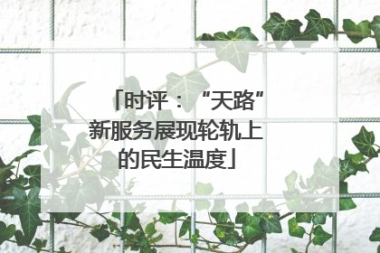 时评：“天路”新服务展现轮轨上的民生温度