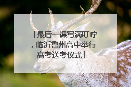 最后一课写满叮咛，临沂鲁州高中举行高考送考仪式