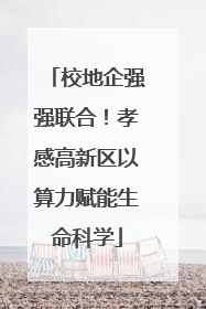 校地企强强联合！孝感高新区以算力赋能生命科学