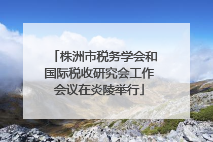 株洲市税务学会和国际税收研究会工作会议在炎陵举行