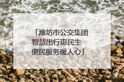 潍坊市公交集团智慧出行惠民生 便民服务暖人心