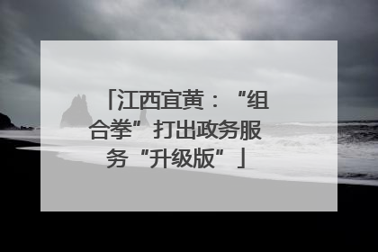 江西宜黄：“组合拳”打出政务服务“升级版”