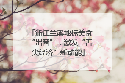 浙江兰溪地标美食“出圈”，激发“舌尖经济”新动能