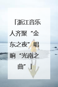 浙江音乐人齐聚“金东之夜”唱响“光南之曲”