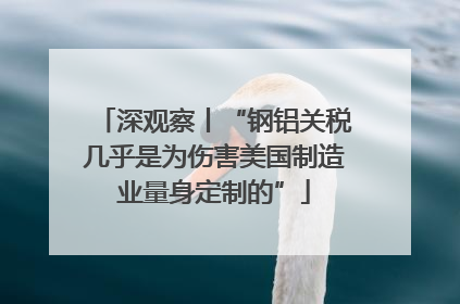 深观察丨“钢铝关税几乎是为伤害美国制造业量身定制的”