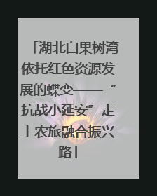湖北白果树湾依托红色资源发展的蝶变——“抗战小延安”走上农旅融合振兴路
