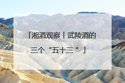 湘酒观察丨武陵酒的三个“五十三 ”