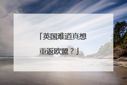 英国难道真想重返欧盟？