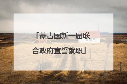 蒙古国新一届联合政府宣誓就职