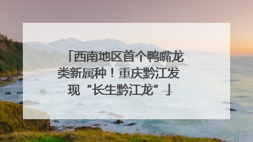 西南地区首个鸭嘴龙类新属种！重庆黔江发现“长生黔江龙”