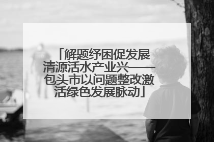 解题纾困促发展 清源活水产业兴——包头市以问题整改激活绿色发展脉动
