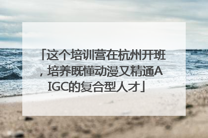 这个培训营在杭州开班，培养既懂动漫又精通AIGC的复合型人才