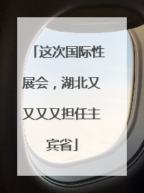 这次国际性展会，湖北又又又又担任主宾省