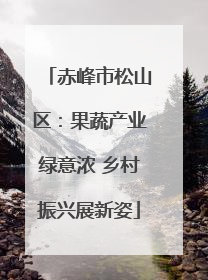 赤峰市松山区：果蔬产业绿意浓 乡村振兴展新姿