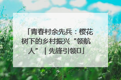 青春村余先兵：樱花树下的乡村振兴“领航人”｜先锋引领⑪