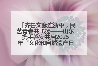 齐鲁文脉连浙中，民艺青春共飞扬——山东携手磐安共启2025年“文化和自然遗产日”系列活动
