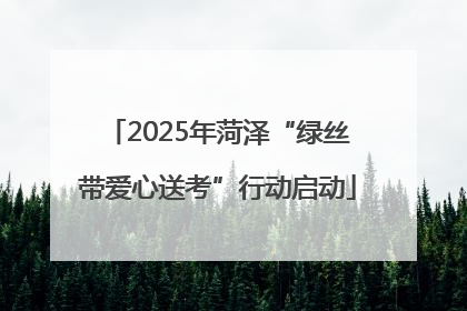 2025年菏泽“绿丝带爱心送考”行动启动