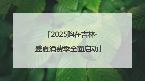 2025购在吉林·盛夏消费季全面启动